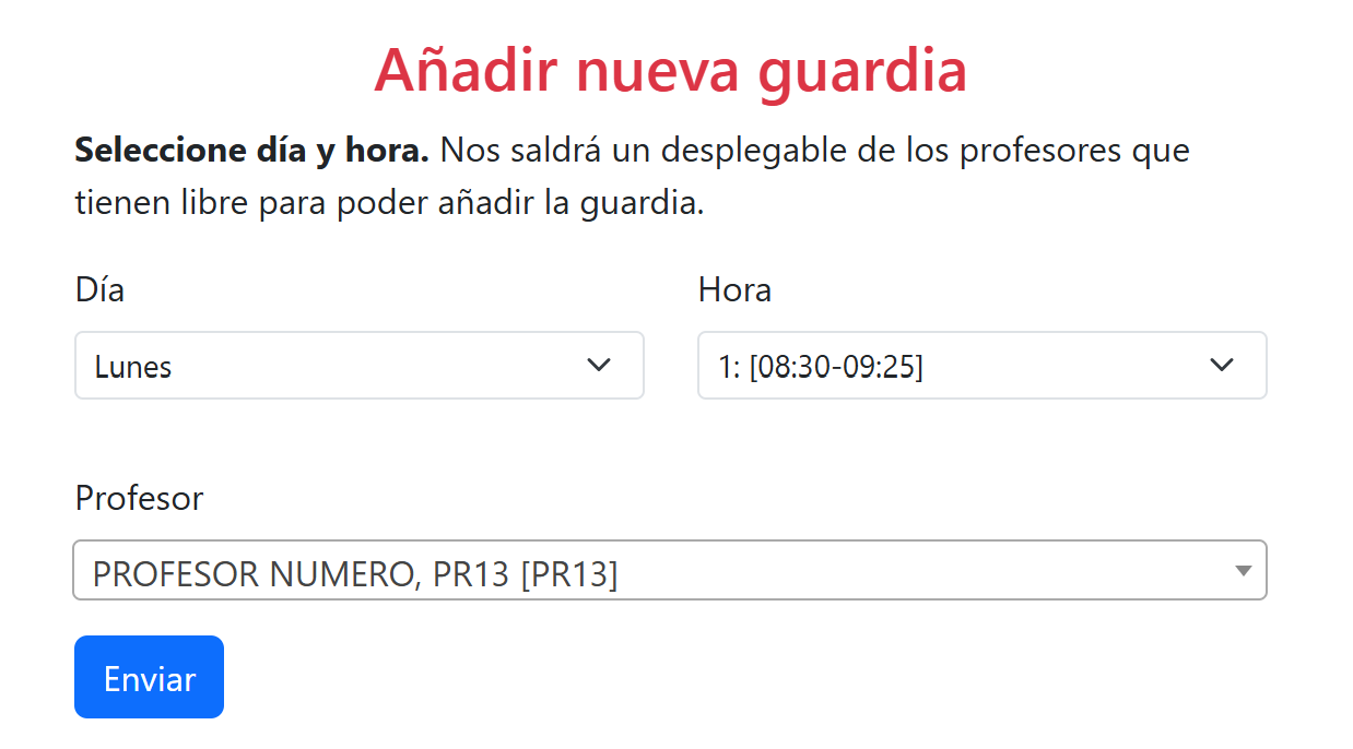 cambiar aula