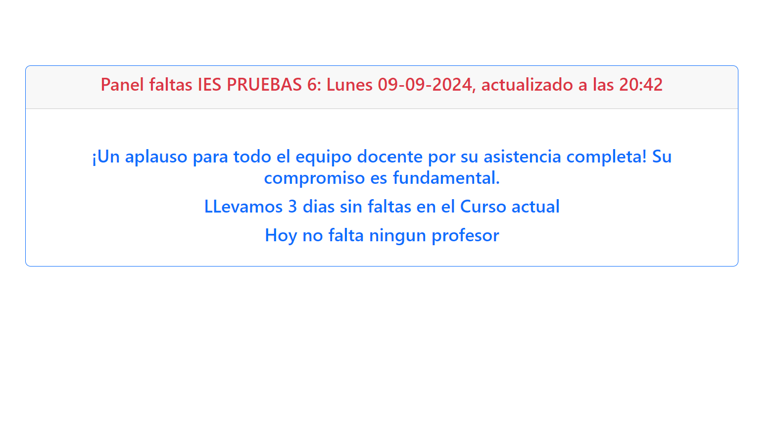 sustituir profesor